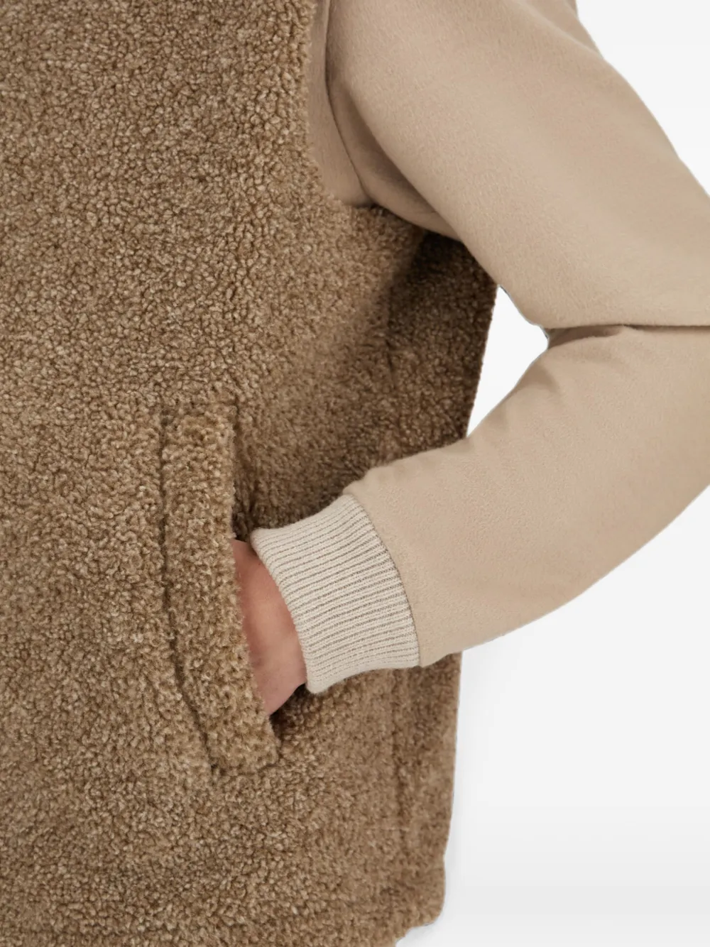Herno Bouclé gilet Beige