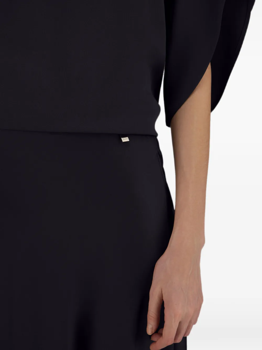 Herno Midi-rok met satijnen afwerking Zwart