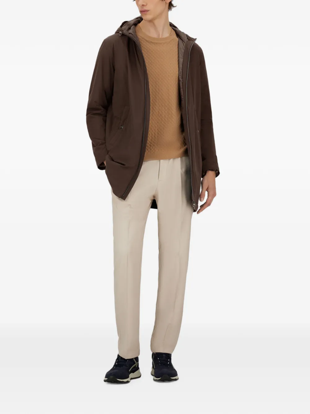 Herno Parka met capuchon Bruin