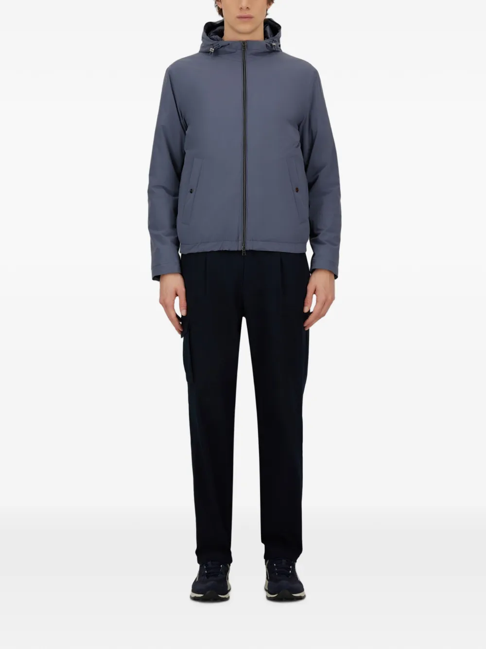 Herno Jack met capuchon Blauw