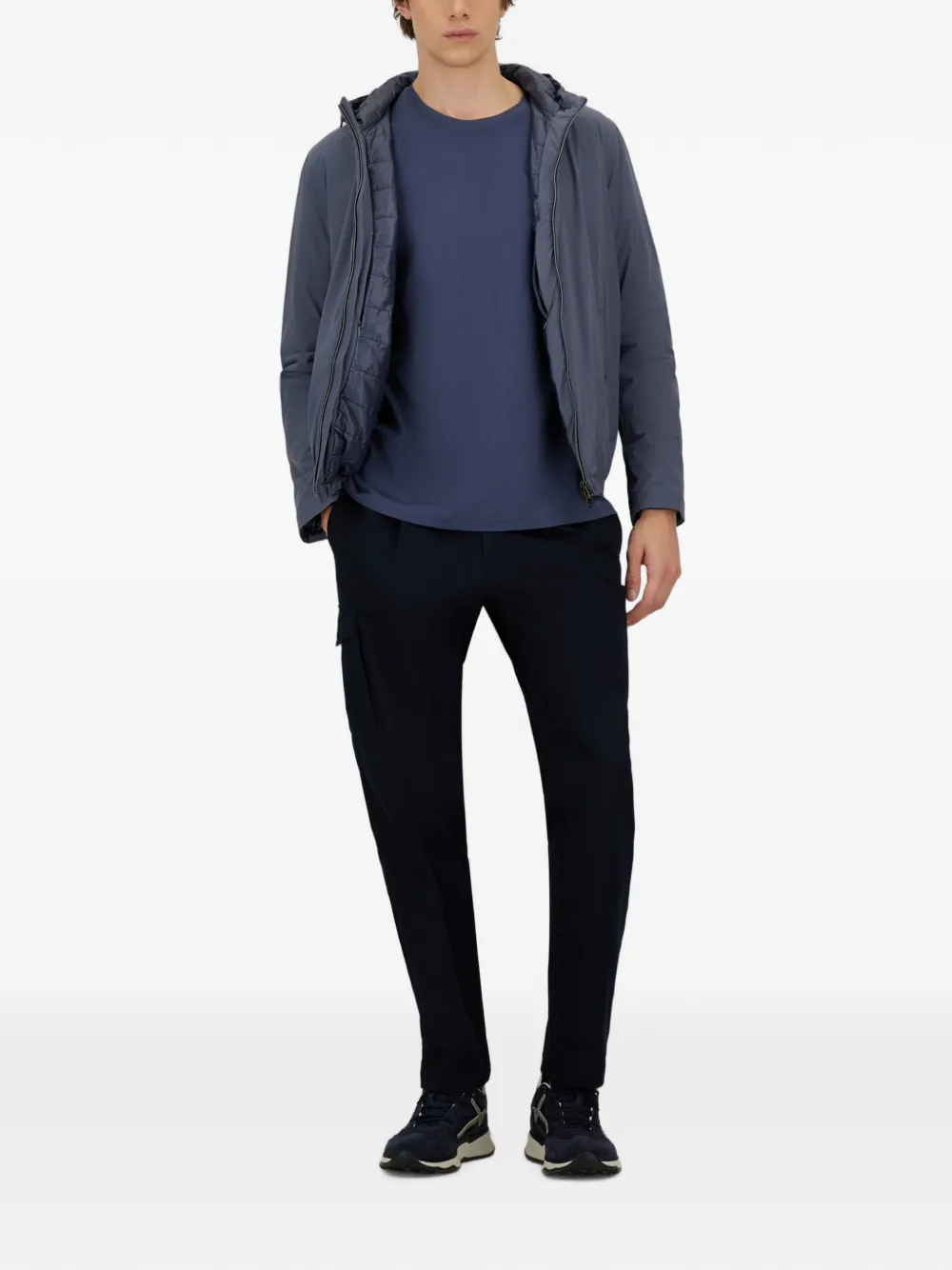 Herno Jack met capuchon Blauw