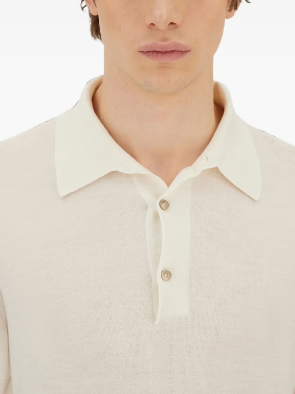 Herno Poloshirt met lange mouwen Wit