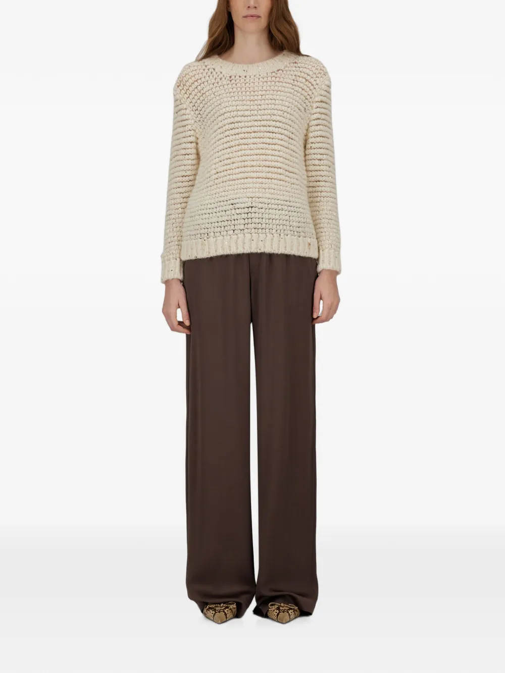 Herno Resort Straight Trousers in Brown, view 3