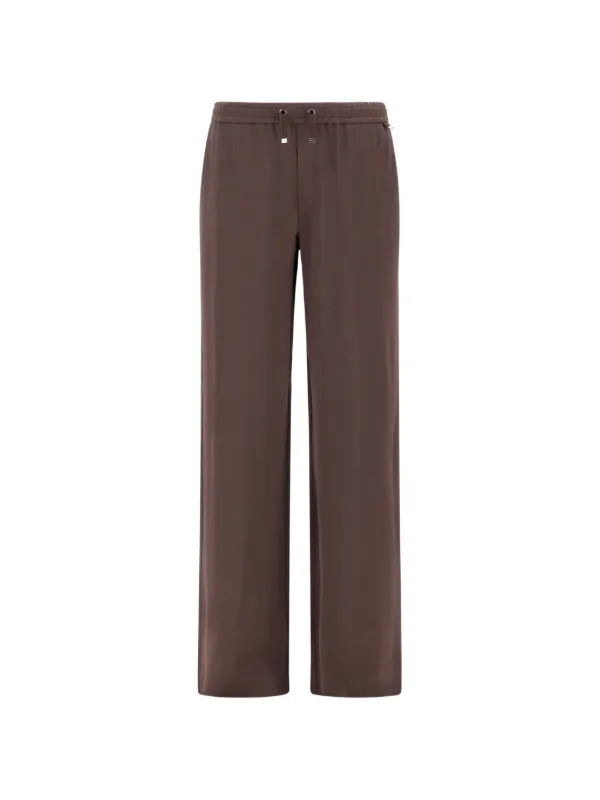 Herno Resort Straight Trousers in Brown