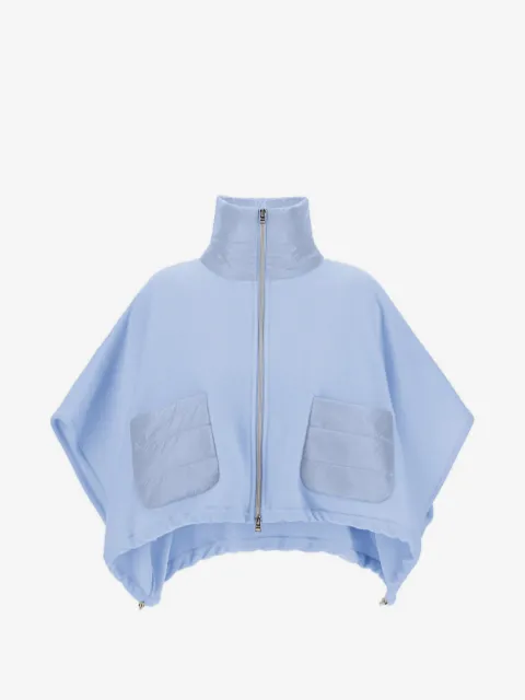 Herno Resort kimono-sleeve poncho