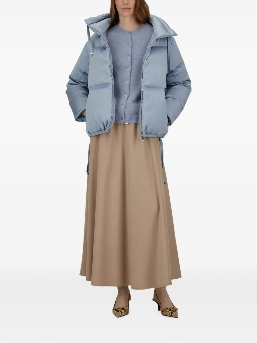 Herno Resort A-Line maxi-rok Beige