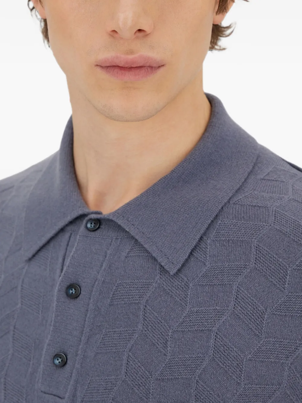 Herno Resort trui met polokraag Blauw