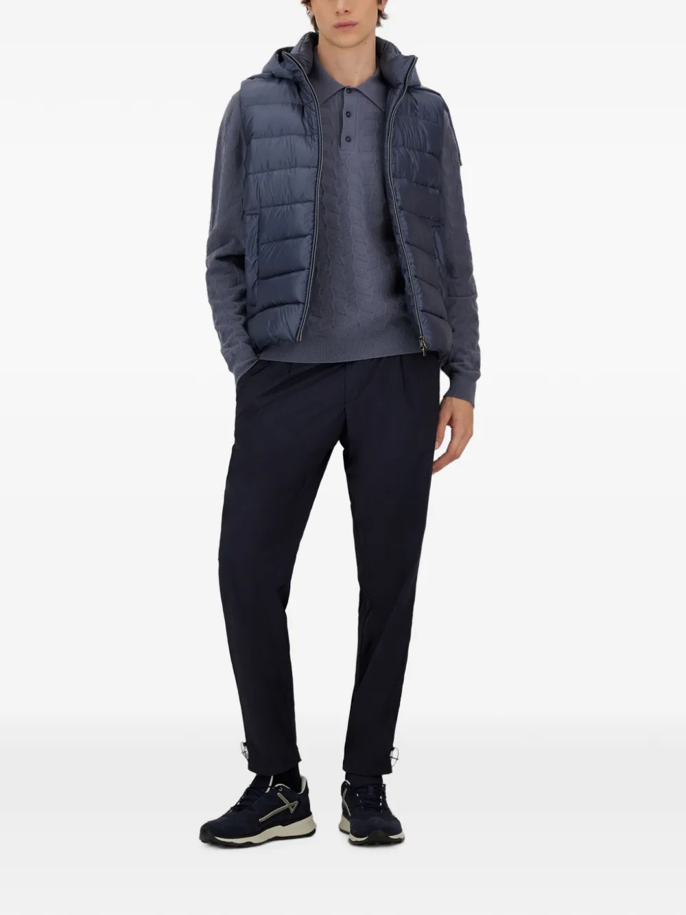 Herno Resort trui met polokraag Blauw