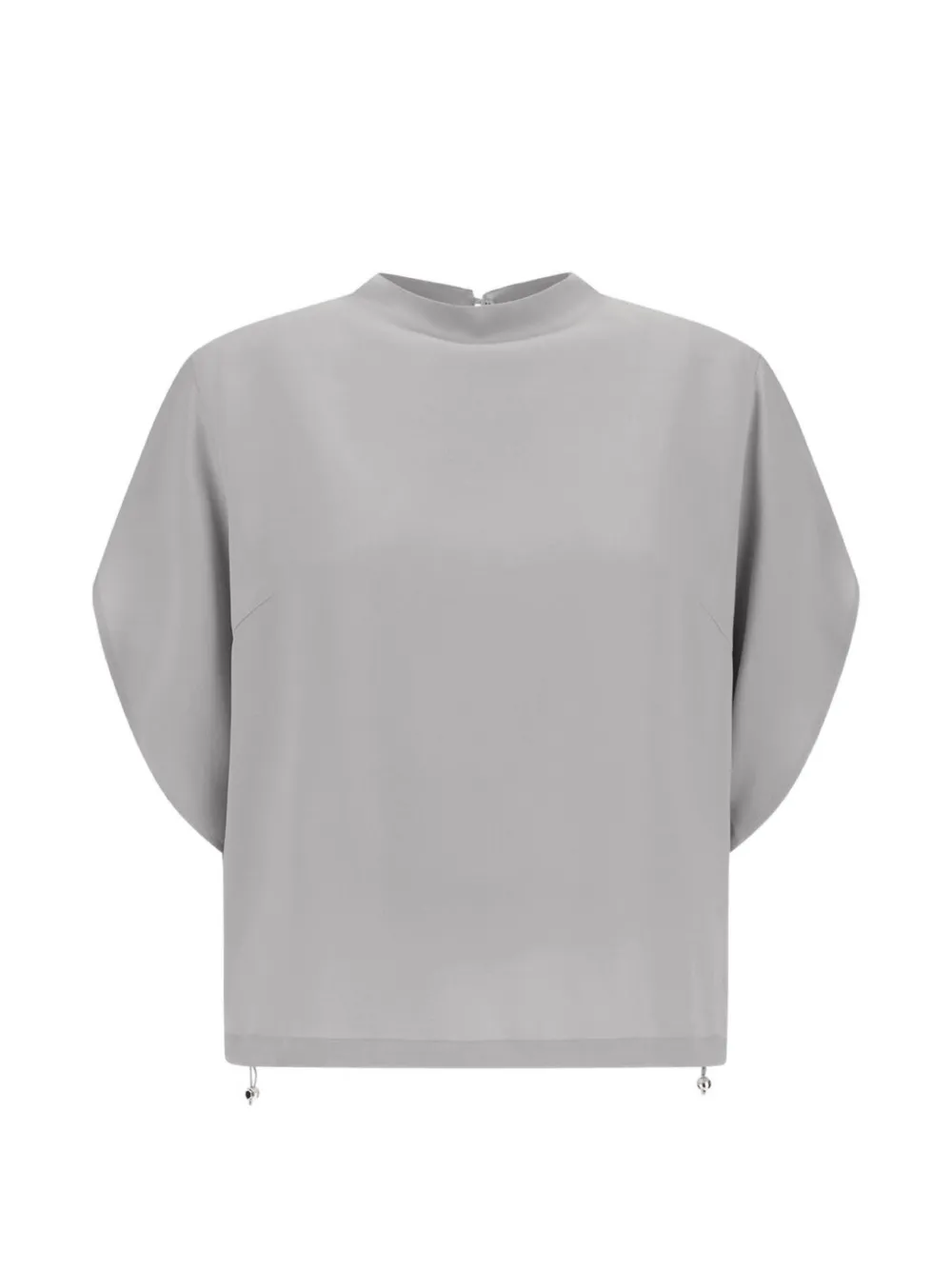 Herno Resort satin-finish blouse - Grigio