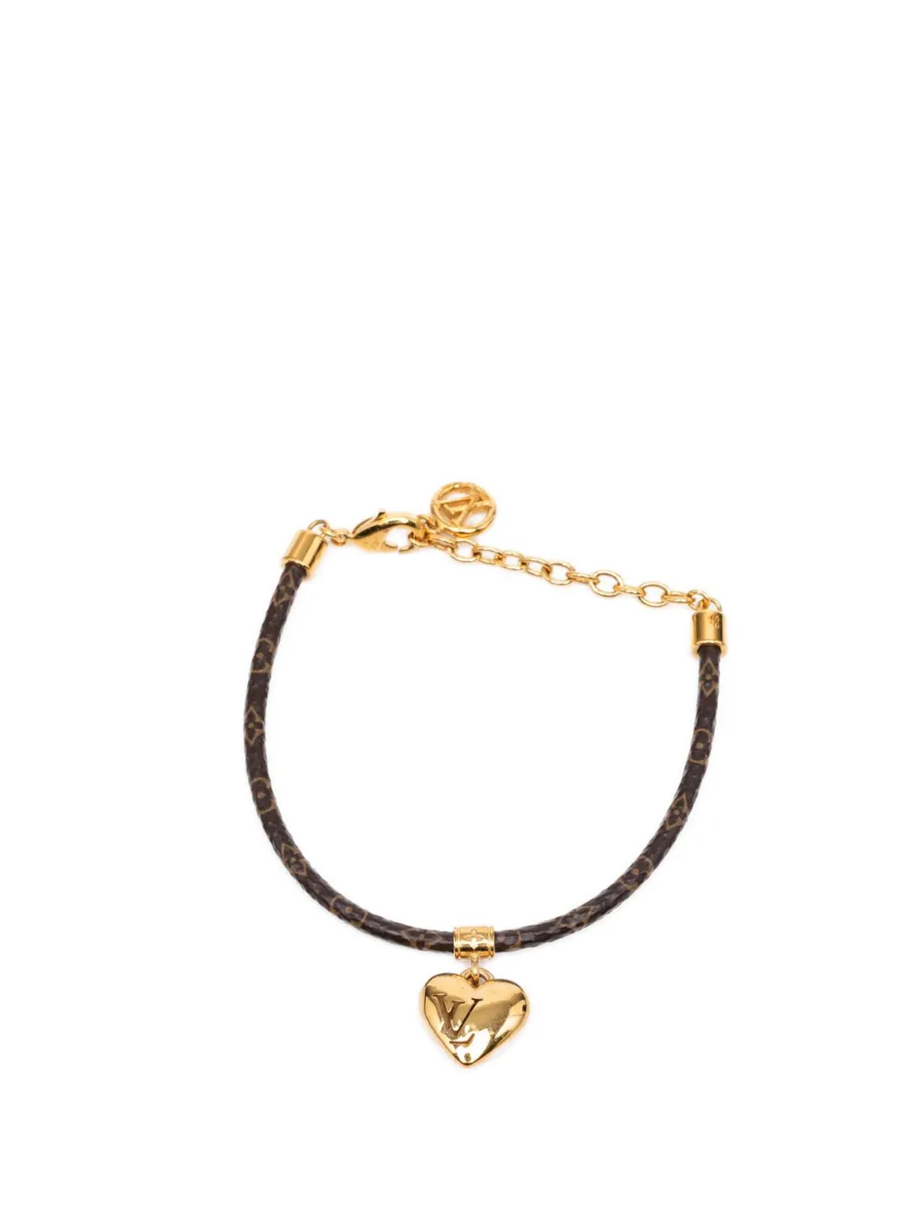 Louis Vuitton Pre-Owned Bracciale con ciondolo a cuore 2000-2026 - Marrone