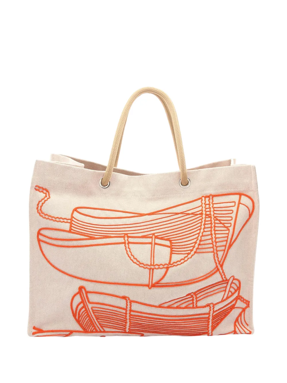 Hermès Pre-Owned Borsa tote Thalassa in tela 2000-2026 - Toni neutri