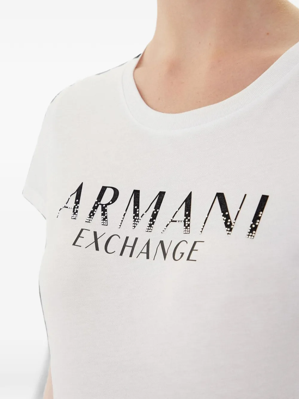Armani Exchange T-shirt met logoprint Wit