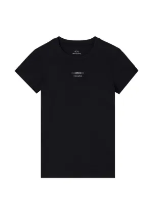 Courrèges Bumpy Contrast Cotton T-shirt | Black | FARFETCH ID
