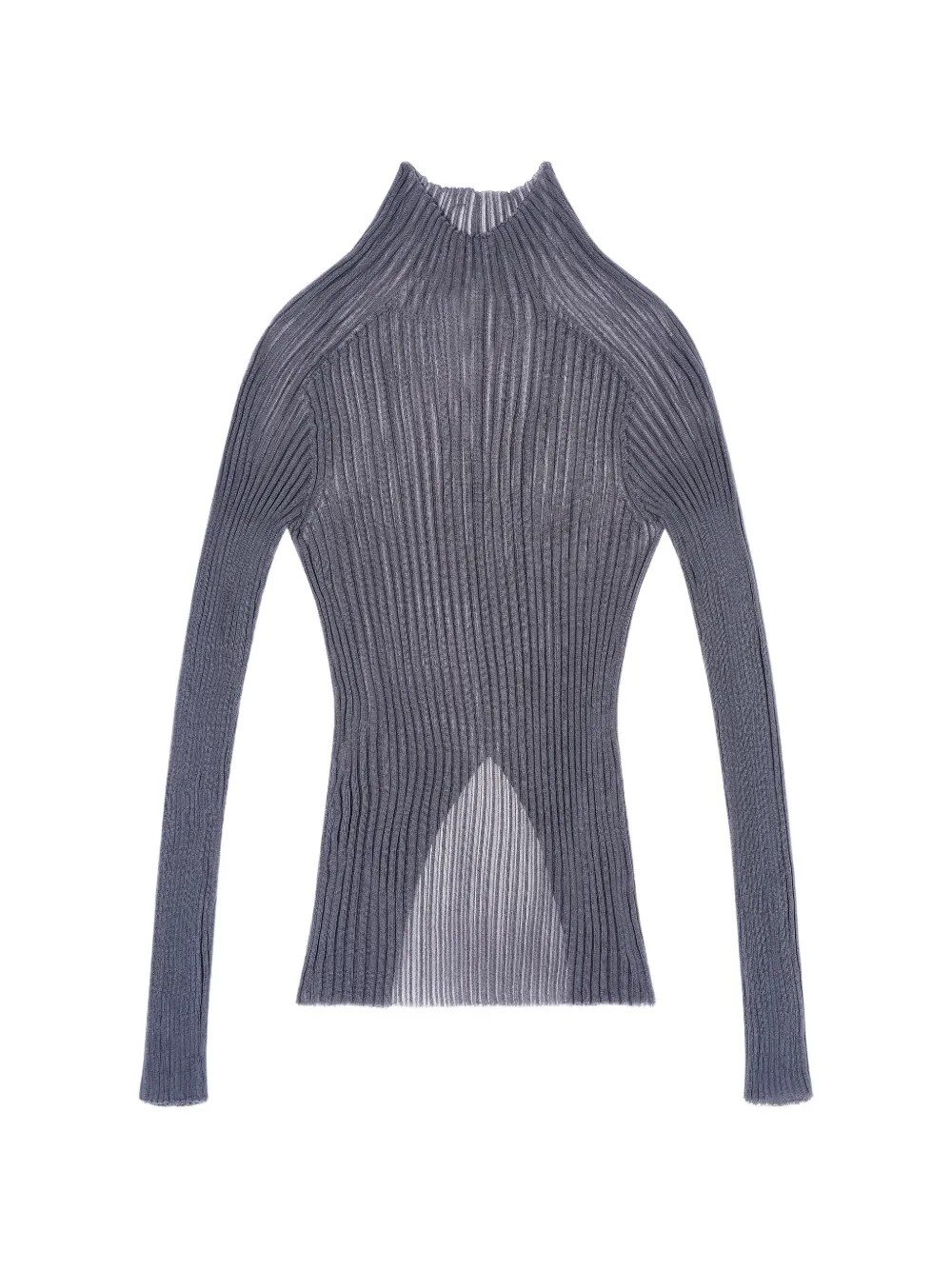 Giorgio Armani ribbed-knit sweater - Grigio