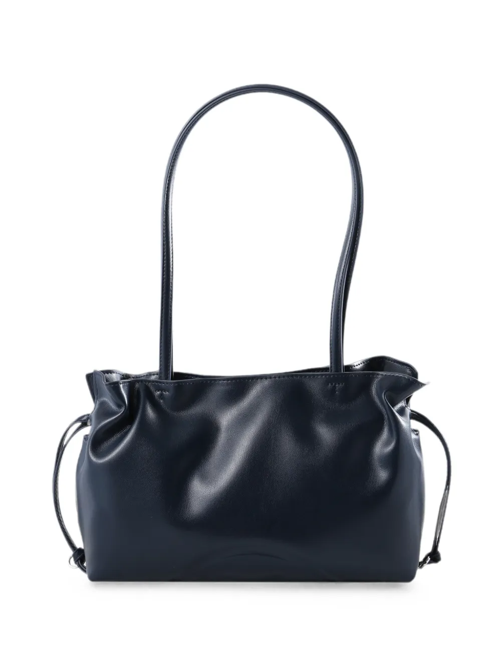 Tory Burch small Ella logo-embossed ruched tote bag - Blu