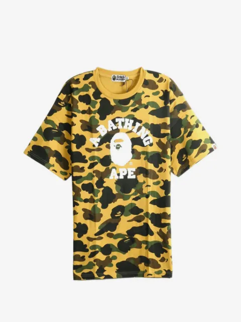 A BATHING APE® camouflage-print logo-print T-shirt