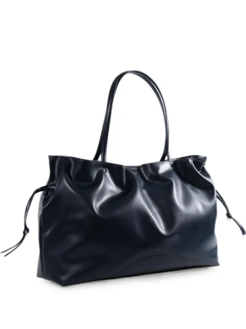 Tory Burch large Ella logo-embossed drawstring tote bag