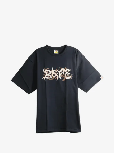 A BATHING APE® logo-print cotton T-shirt