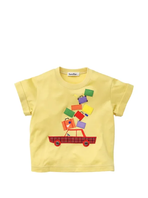 familiar camiseta con parche gráfico