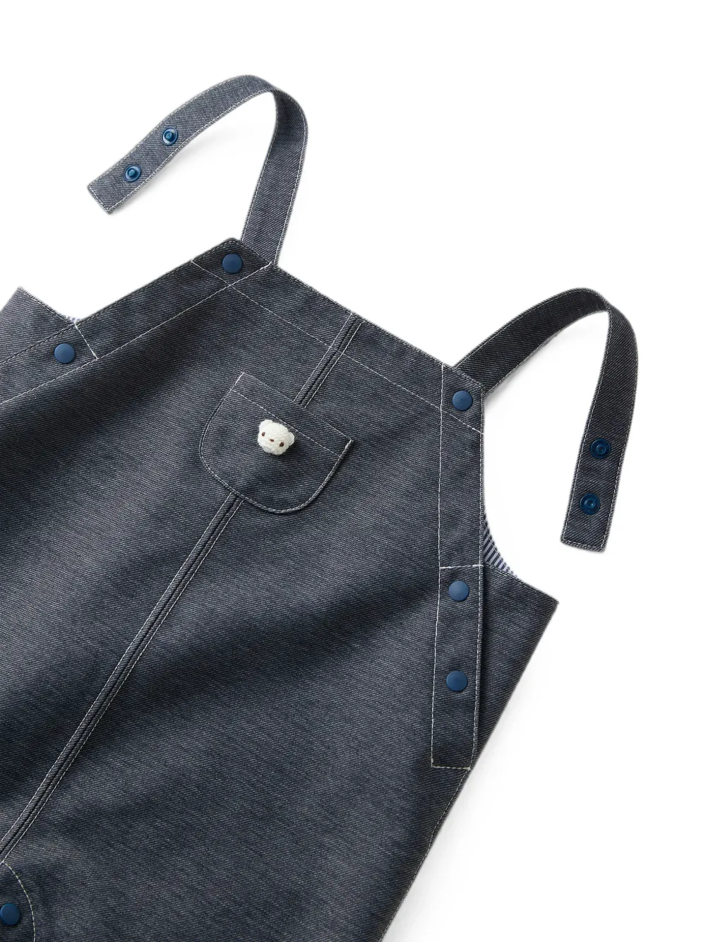 familiar Tuinbroek met opgestikte zak Blauw