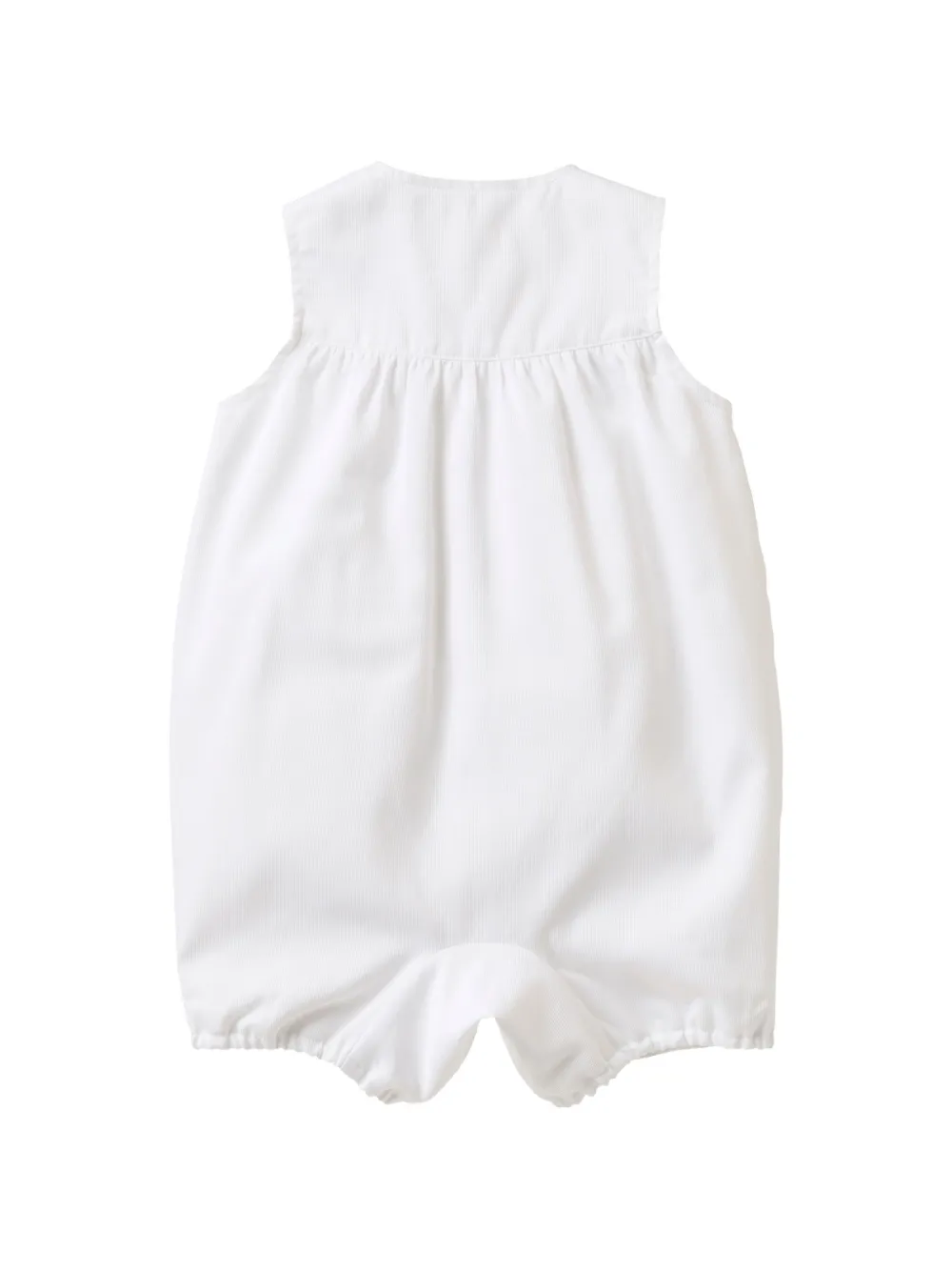familiar Romper met geborduurd spelddetail Wit