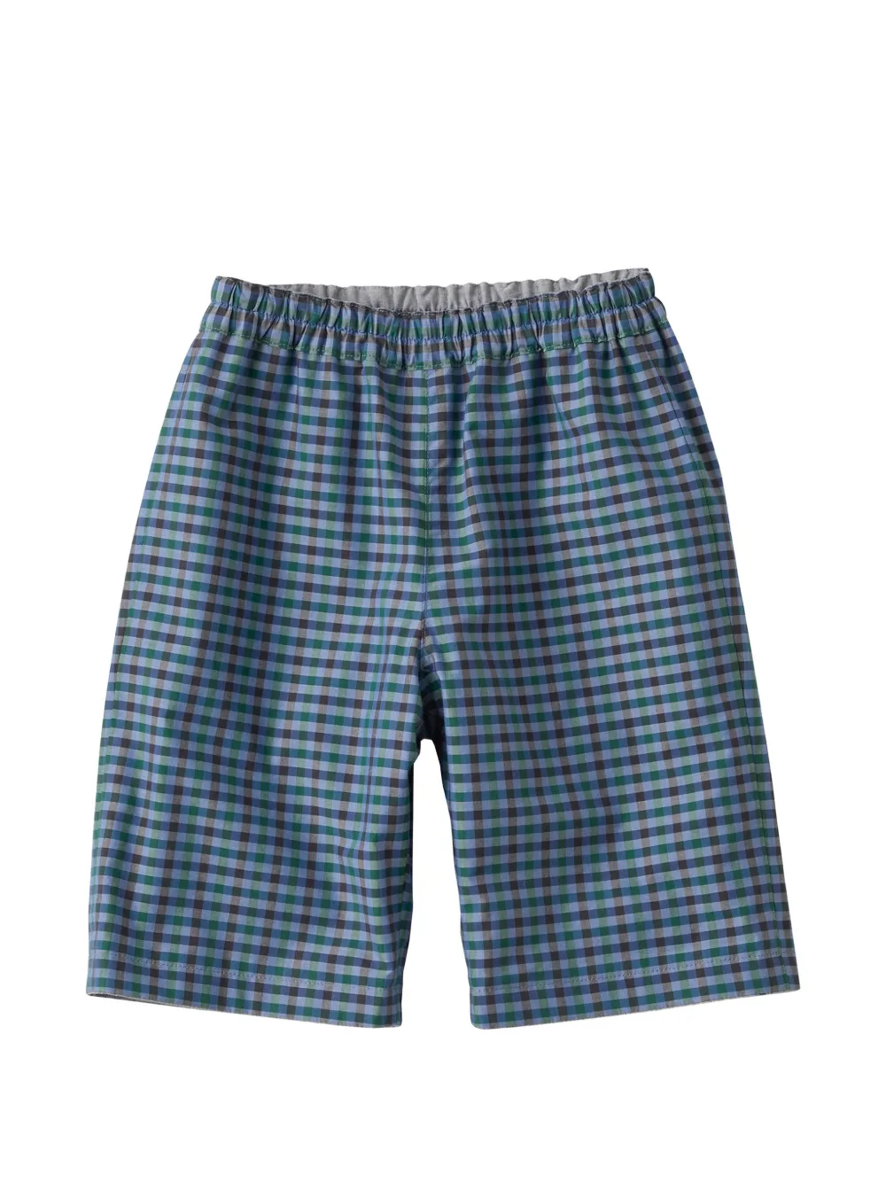 familiar Omkeerbare broek met geruite afwerking Grijs