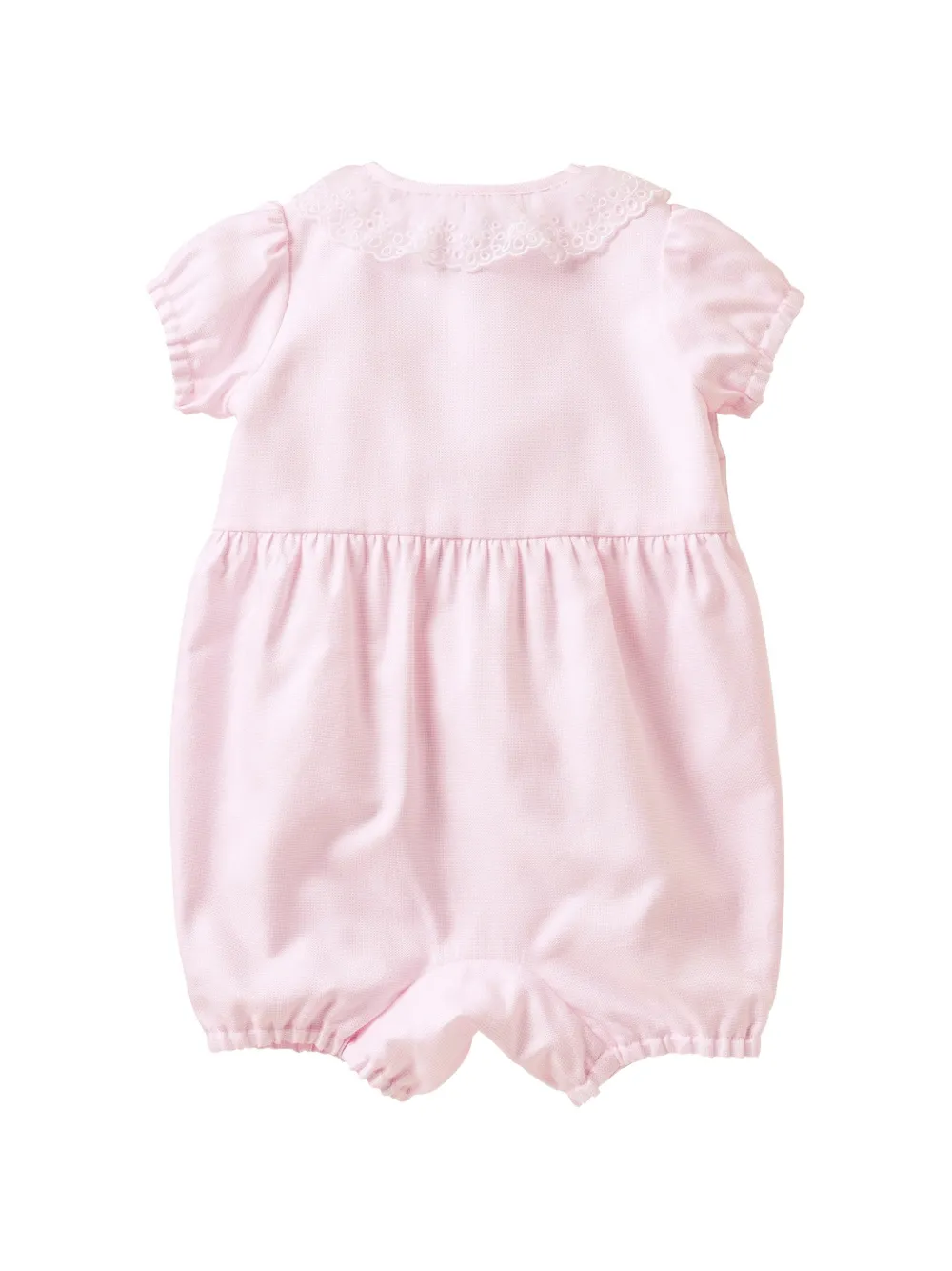 familiar Geplooide shorts met kanten kraag Roze