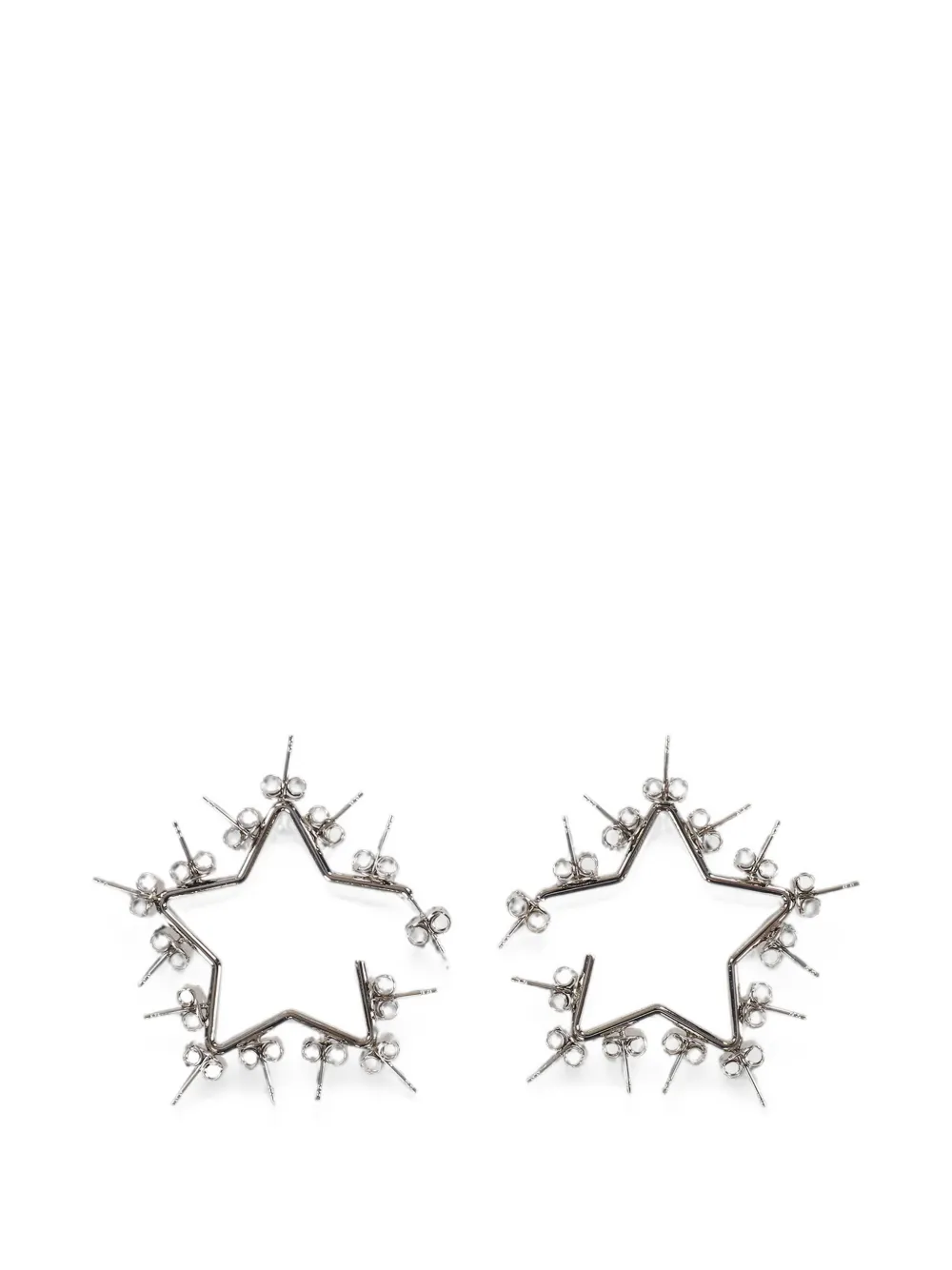 D'heygere Star-shaped Multi-stud Earrings In Metallic