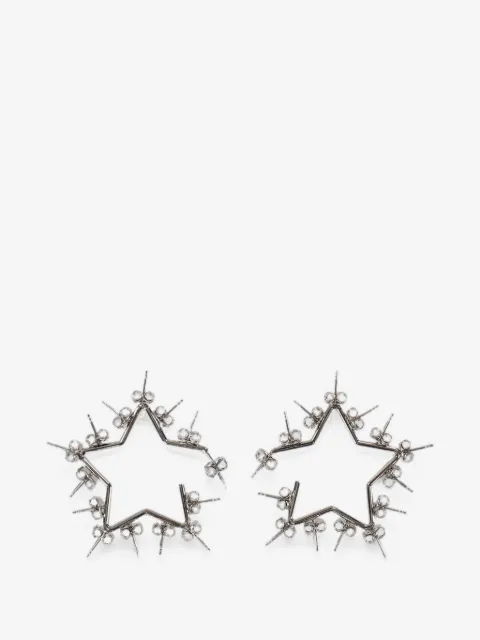 d'heygere puces d'oreilles à design étoile