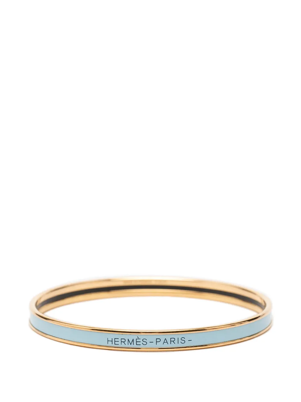 Hermès Pre-Owned Bracciale Extra Narrow Enamel Uni Bangle 62 2000-2026 - Blu