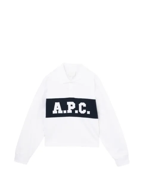 A.P.C. polo à logo brodé