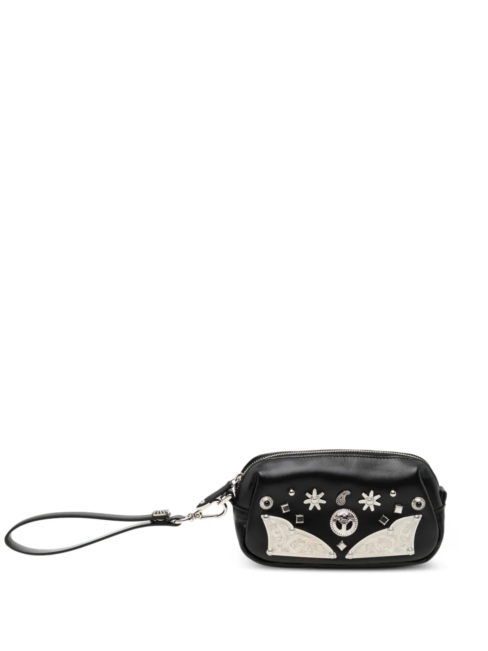 Toga Clutch mit Nieten - Schwarz