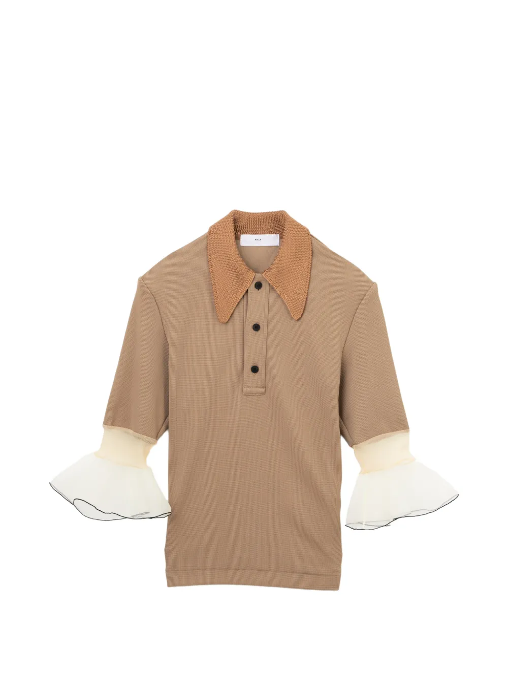 Toga Polo con ruches - Marrone