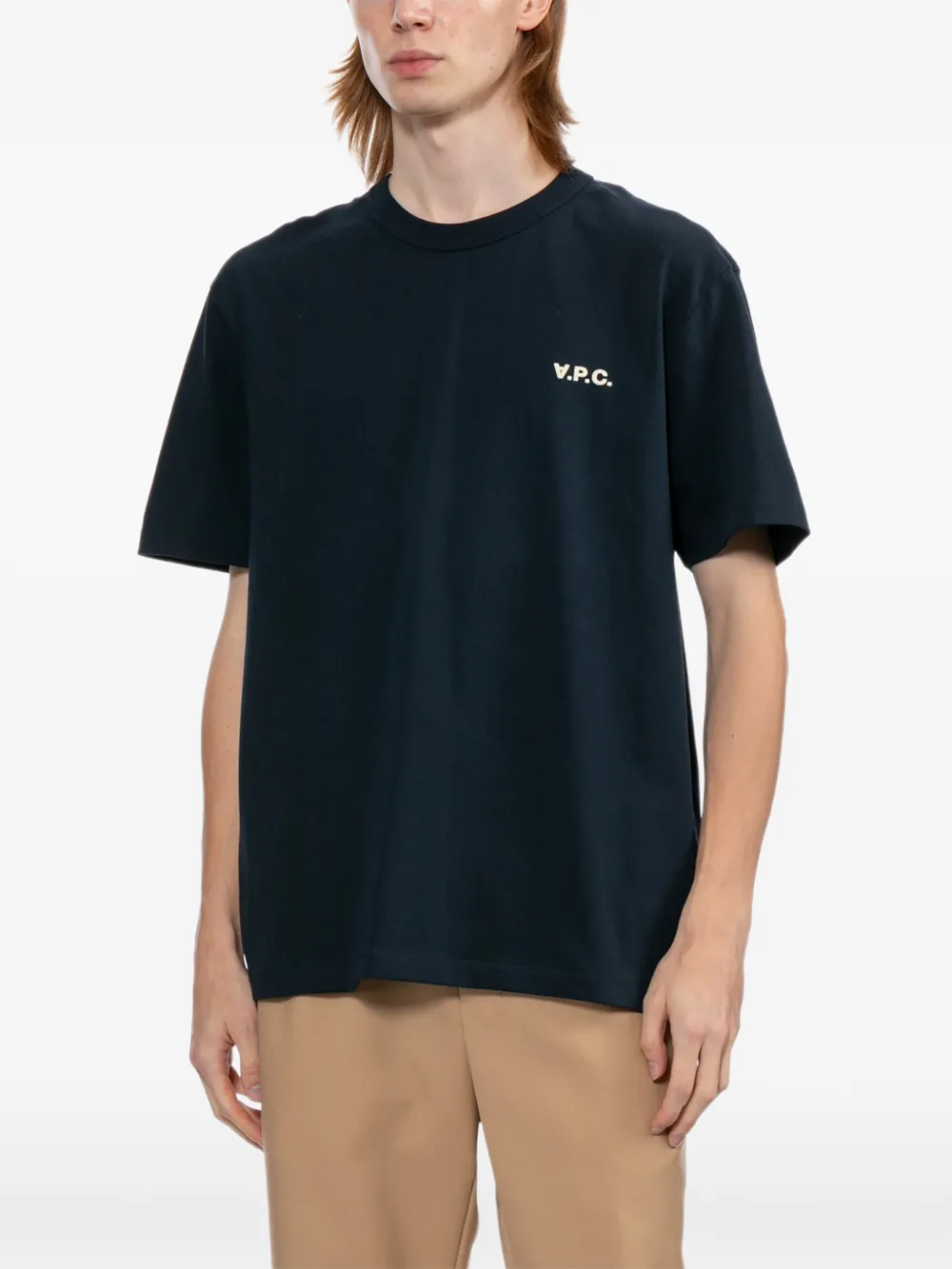 A.P.C. V.P.C. T-shirt met logo-print Blauw