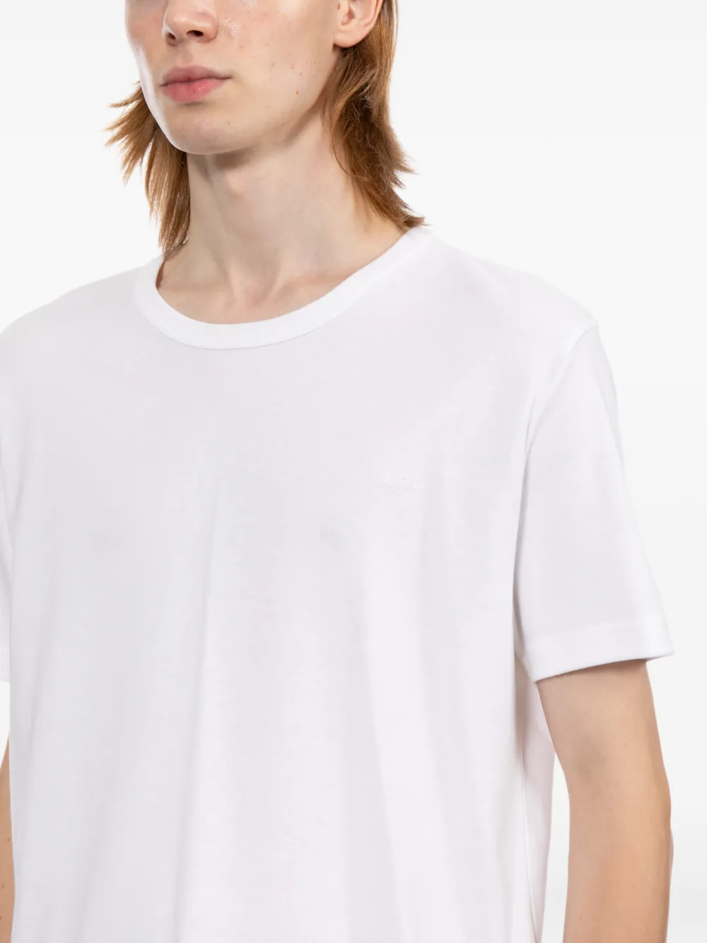 A.P.C. T-shirt met ronde hals Wit