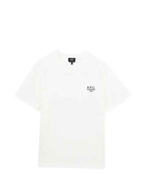 A.P.C. 로고 프린트 크루 넥 티셔츠