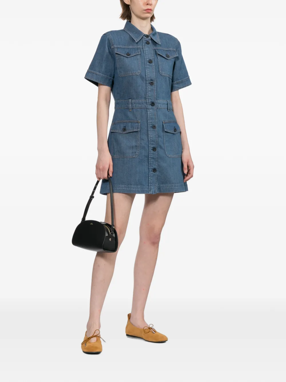 A.P.C. Demi-Lune schoudertas Zwart
