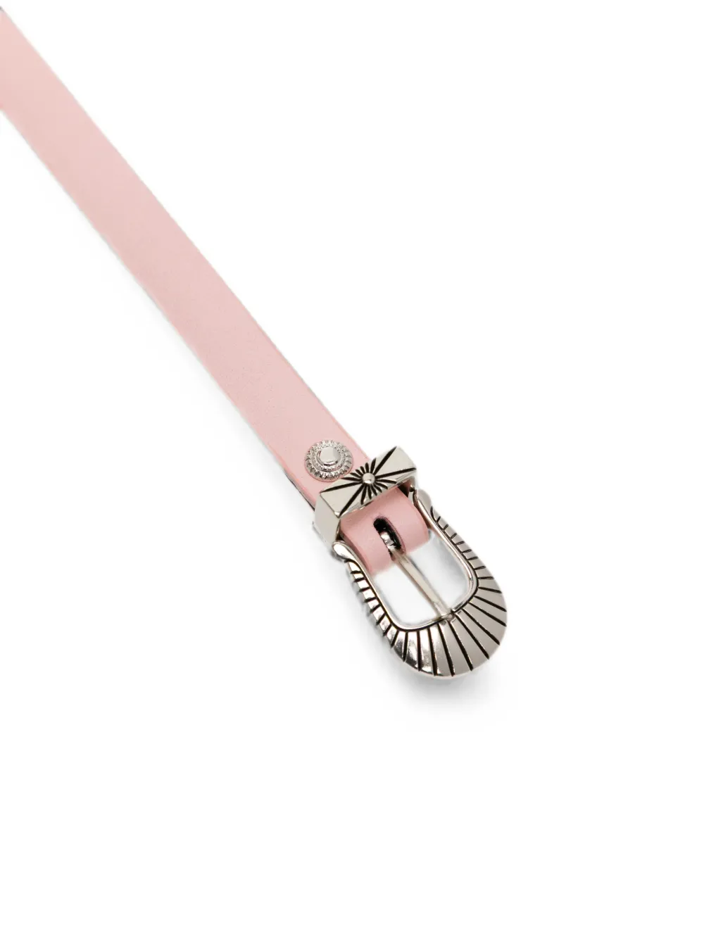 Toga Double Buckle Leather Bangle | Brown | FARFETCH