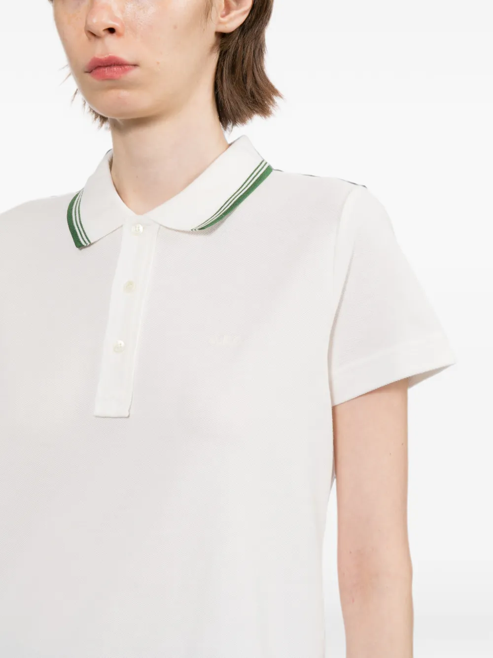 A.P.C. Poloshirt met geborduurd logo Wit