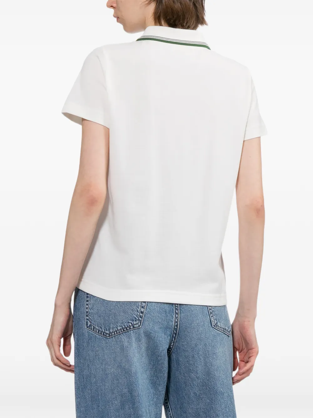 A.P.C. Poloshirt met geborduurd logo Wit