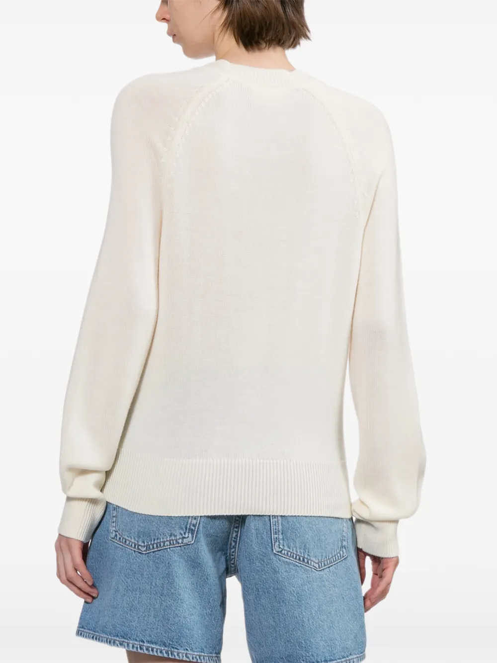 A.P.C. Kabelgebreide trui Beige