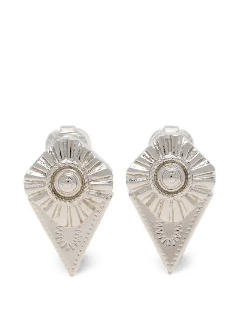 Toga embossed-detail drop earrings