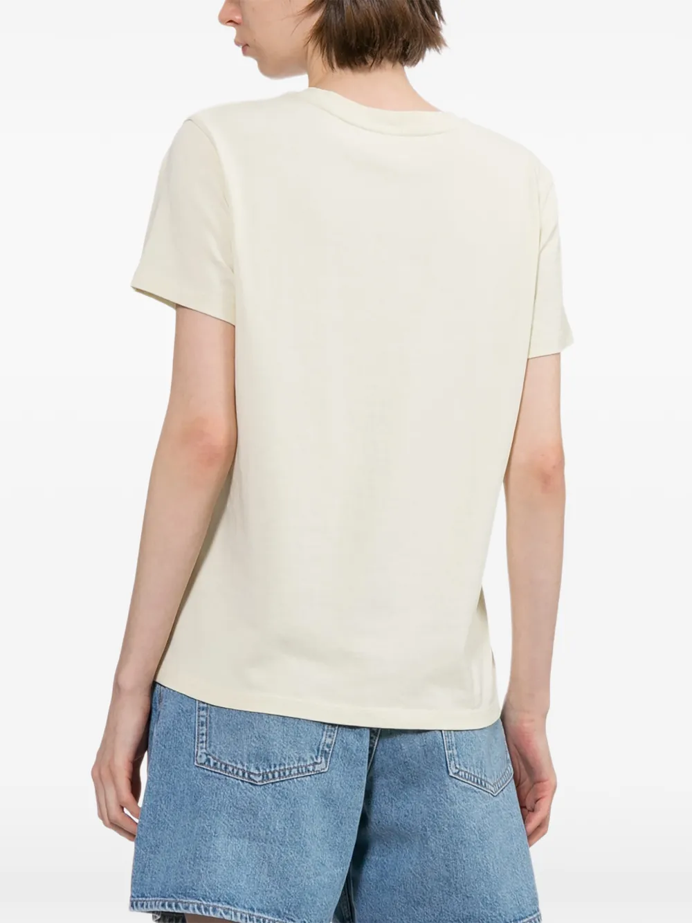 A.P.C. T-shirt met geborduurd logo Geel