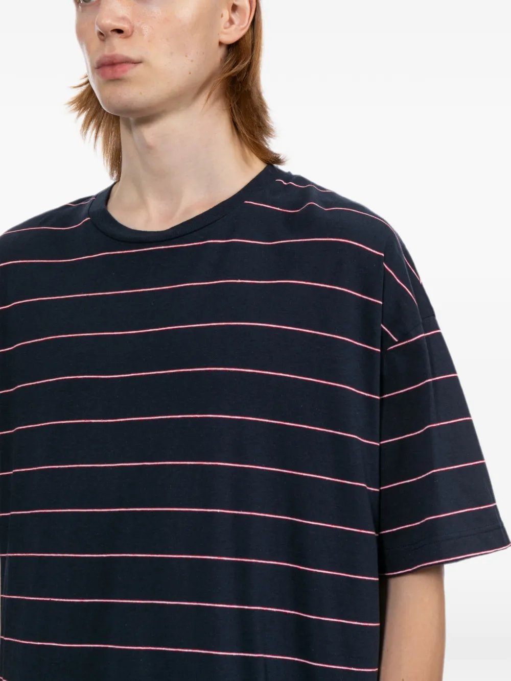 A.P.C. Gestreept T-shirt Blauw