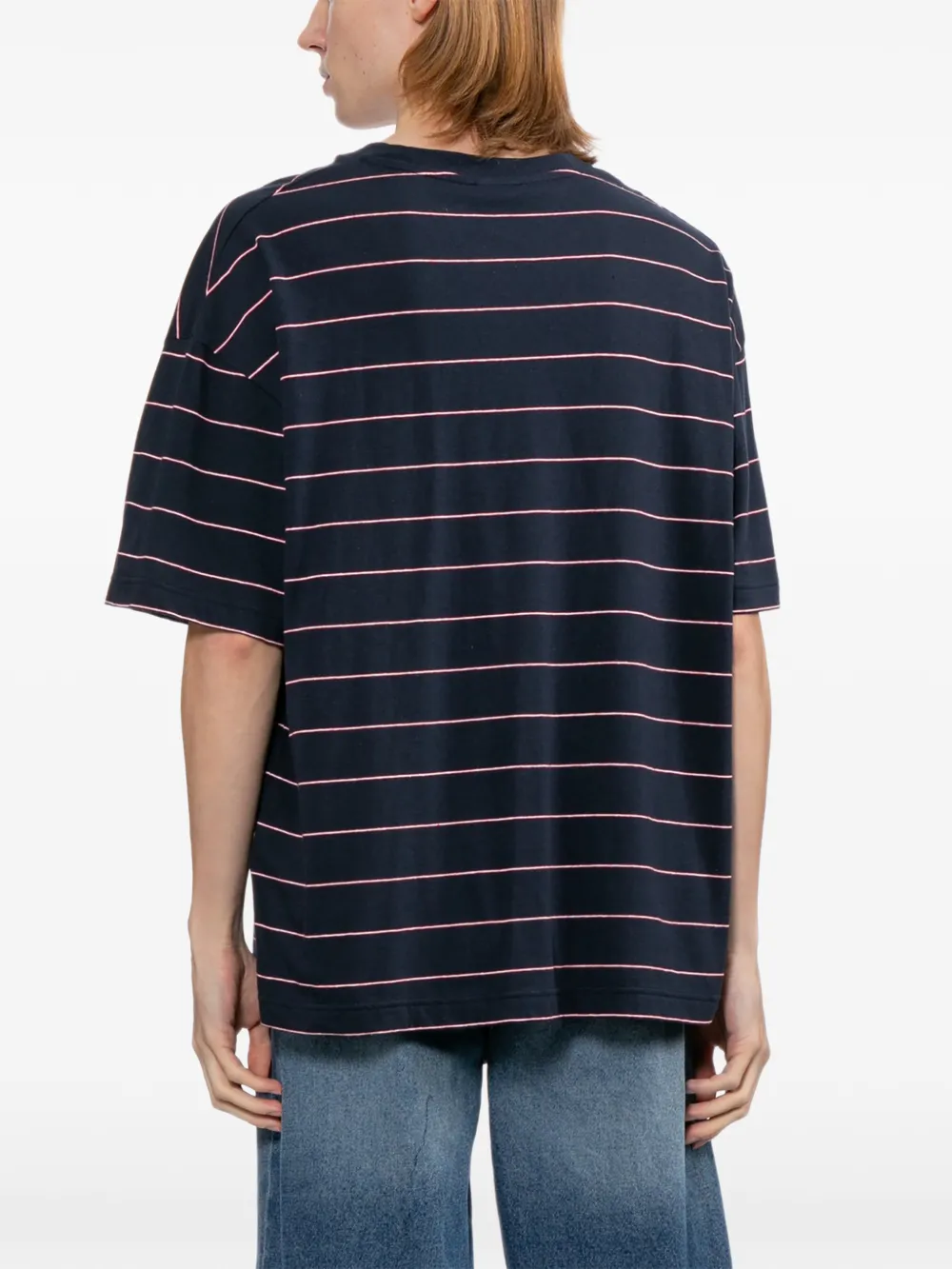 A.P.C. Gestreept T-shirt Blauw