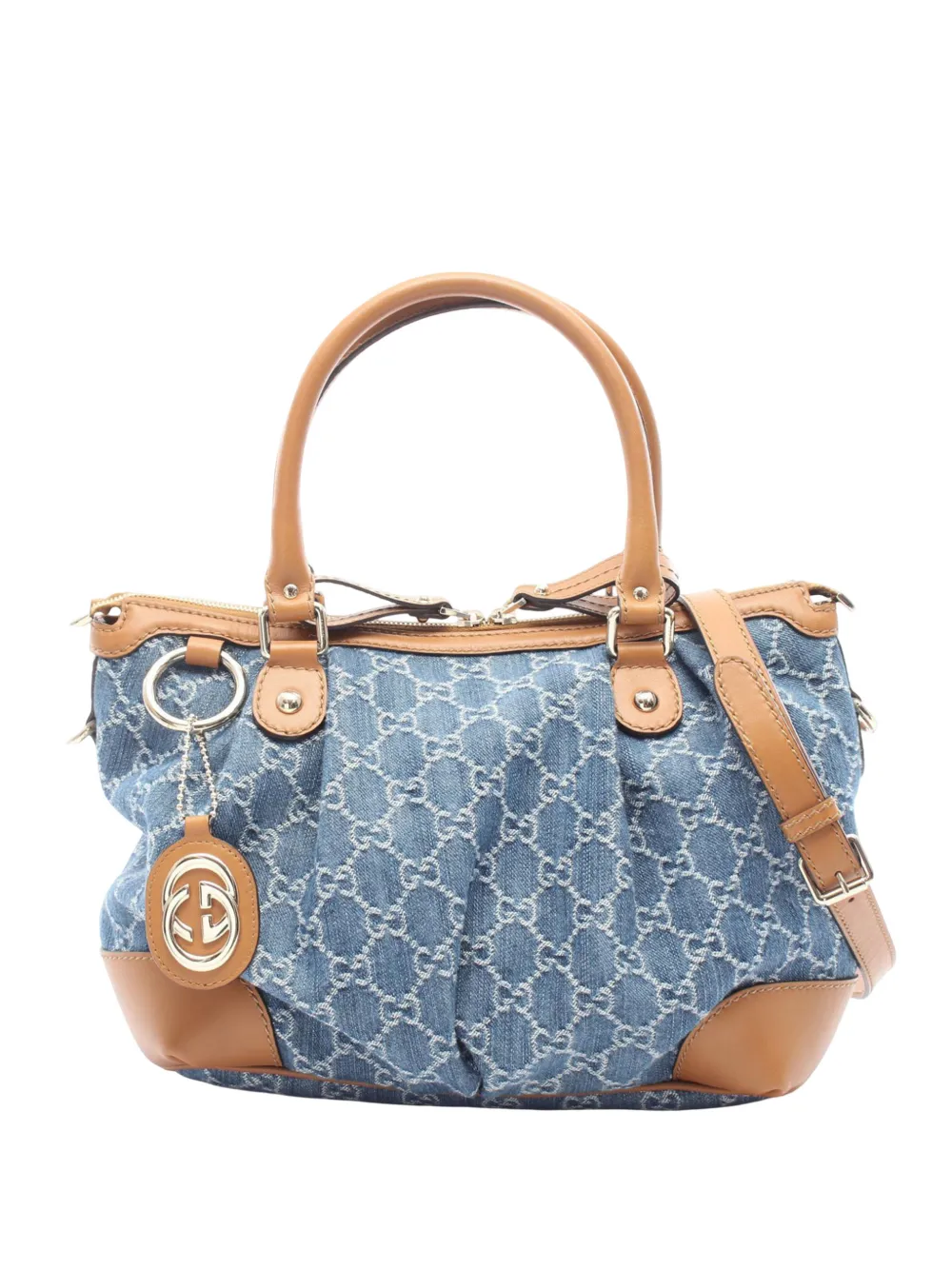 Gucci Pre-Owned 2000-2015 GG Denim Sukey satchel - Blue