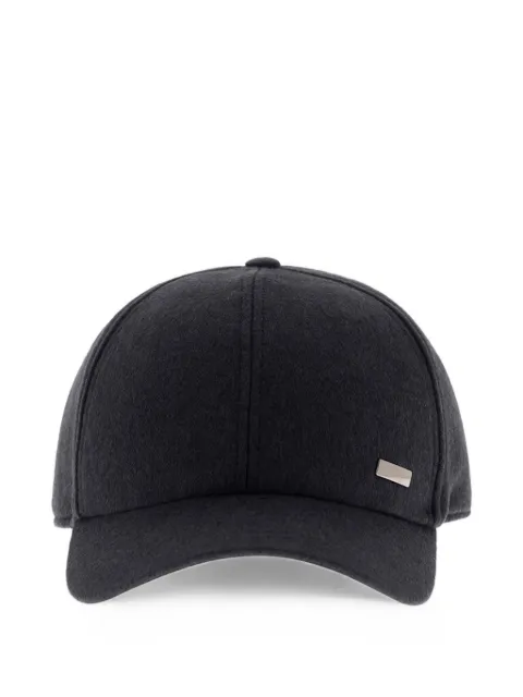 Herno cashmere-silk baseball cap