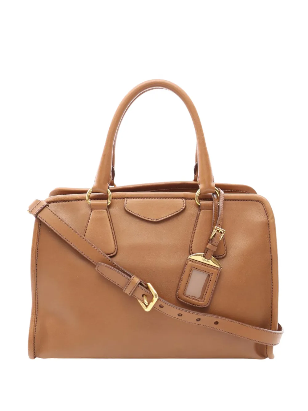 Prada Pre-Owned Borsa a tracolla City Calf 2013-2026 - Marrone