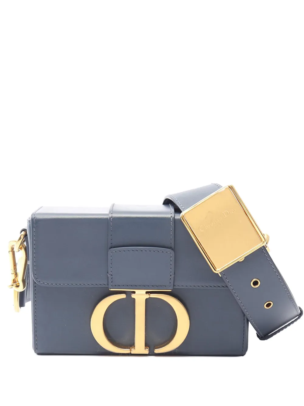 Christian Dior Pre-Owned Borsa a tracolla 30 Montaigne Box Bag in pelle 2010-2026 - Blu