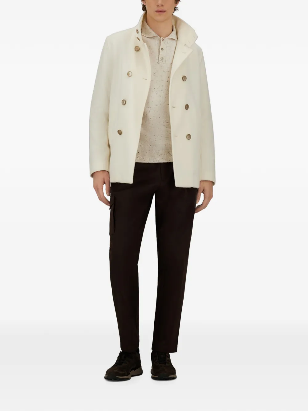 Herno Resort trui met polokraag Beige